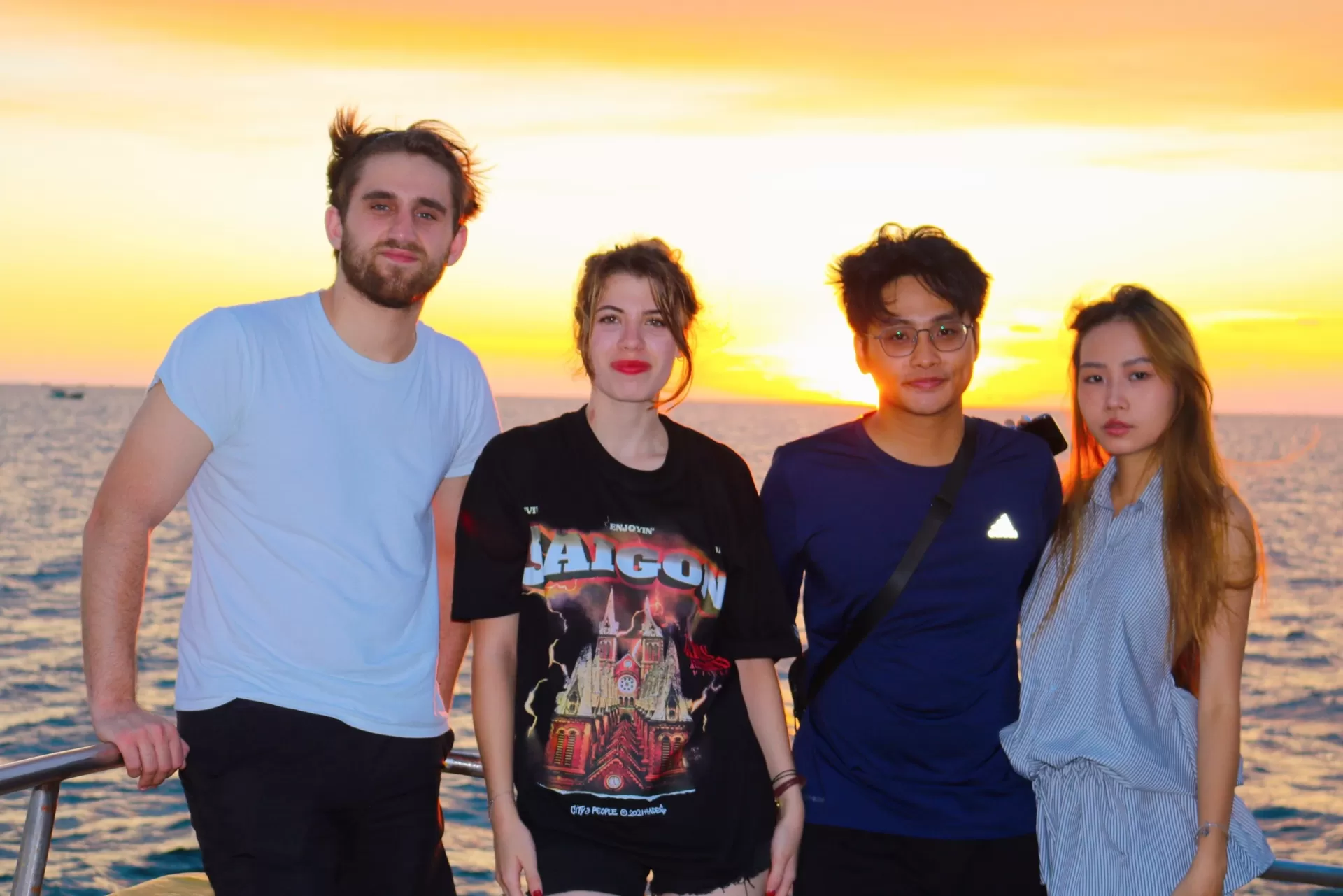 Watching the sunset and fishing in the night of Phu Quoc